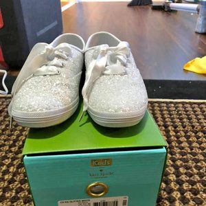 Kate Spade X Keds - White Glitter